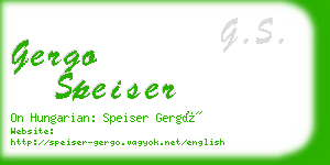 gergo speiser business card